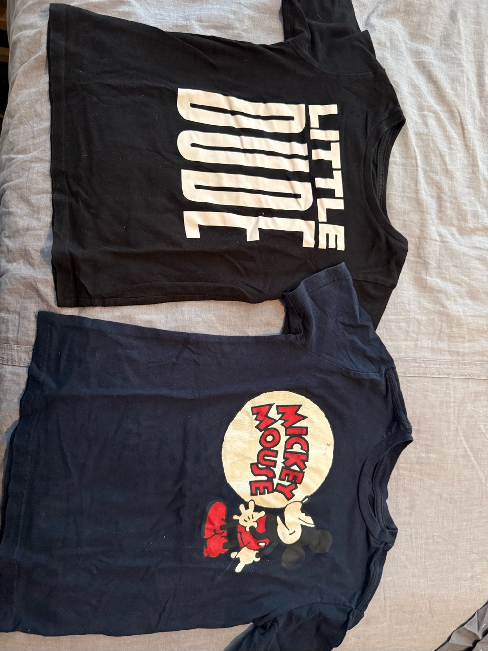 The Children's Place Black & Navy Short Sleeve Graphic Tees - Set of 2